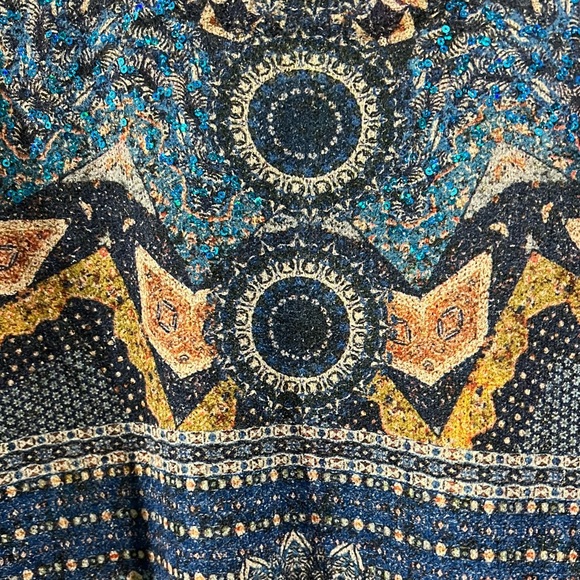 DESIGUAL size small Paisley abstract long sleeve, NWOT - Picture 6 of 12